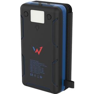 W onder Full Power - Externe batterij op zonne-energie 20.000 mAh - 2 USB-A-poorten en 1 USB-C-poort - Compatibel met iPhone, Samsung, Huawei, Xiaomi en andere - USB-C-kabel meegeleverd.