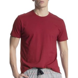CALIDA Heren Remix Basic T-shirt, rood (Rumba Red), 50 NL