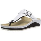 Berkemann Mila wit leren slippers teenslippers - 0 01351-100