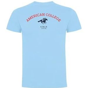 AMERICAN COLLEGE USA Sweatshirt met print, warme kleding, uniseks, kinderen, jongens en meisjes, casual, model ACSZW1, marineblauw, 10 jaar, Blauw, 10 Jaar