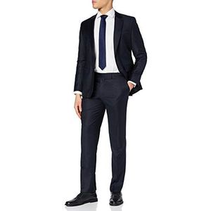 BlueBlack Gilbert, pak voor heren, pure scheerwol Super 150, blauw (marine 15), 98