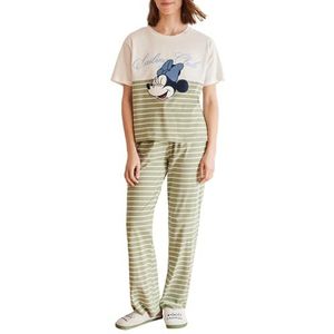 Women'Secret Lange pyjama voor dames, multilicense Sailor spel, Groen, M