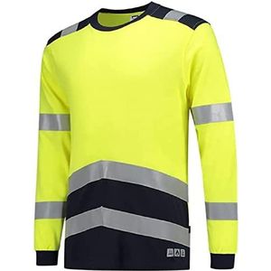 Tricorp 103003 Safety Multinorm Bicolor T-shirt, 60% Modacryl/39% katoen/1% resten, 200g/m², fluorgele inkt, maat 3XL
