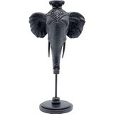 Kare Design kandelaar olifantenkop, kandelaar, olifantenkop, zwart, artikelhoogte 49 cm