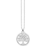 Thomas Sabo Damesketting met hanger Tree of Love 925 sterling zilver KE1660-001-21-L45v, 40,00-45,00 cm, zilver, Geen edelsteen