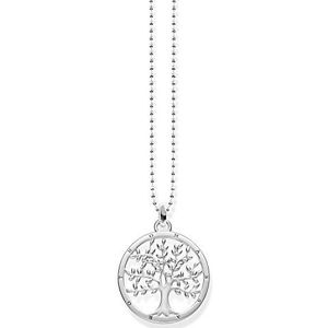 Thomas Sabo Damesketting met hanger Tree of Love 925 sterling zilver KE1660-001-21-L45v, 40,00-45,00 cm, zilver, Geen edelsteen