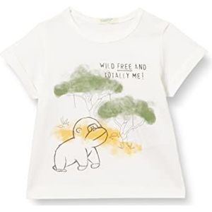 United Colors of Benetton T-shirt 3I1XA102V, wit 101, 62 kinderen, wit 101., 62 cm