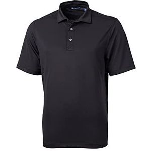 Cutter & Buck Men's Short Sleeve Virtue Eco Pique Recycled Polo Shirt, Black, L