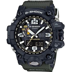 Casio GWG-1000-1A Herenhorloge, kunsthars, roestvrij staal, zwart, kunsthars, zwart, strepen