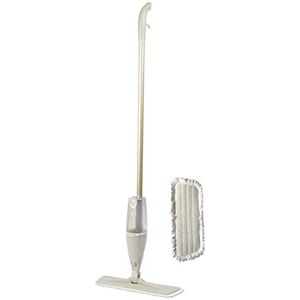 Salter COMBO-8219 Warm Harmony Spray Mop – met extra kwastje microvezel stofpad navulkop, voor de meeste harde vloertypes, tilt vuil met gemak op, navulbare 600 ml fles, machinewasbare pad