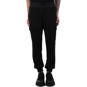 Alpha Industries Sweat Nylon Cargo Jogger Heren Sweatbroek Black