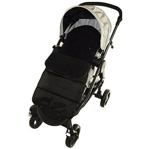 Voetenzak/Gezellige tenen Compatibel met Venicci Vento kinderwagen Black Jack