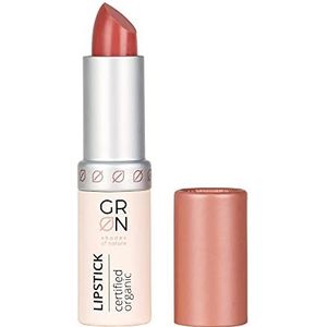 GRN [GROEN] Biokosmetik Lipstick rose - biologische jojoba-olie beschermt de lippen - aangename textuur en draagcomfort - goede hechting - talkvrij - 4 g