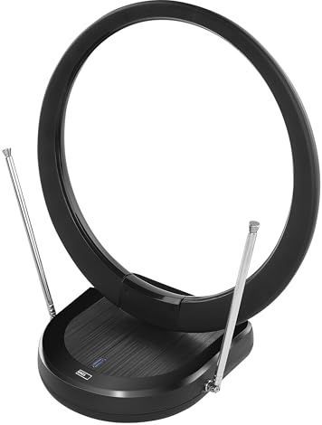 EMOS J0704 - Binnenantenne - Zwart - Kunststof - Actieve Digitale Antenne