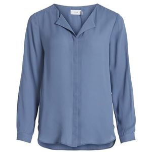 VILA dames Bloes Vilucy L/S Shirt - Noos, Coronet Blue, M