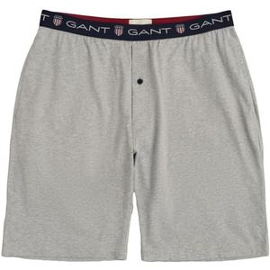 GANT Shield Pajama Shorts, lichtgrijs gem., M