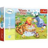 Trefl, Puzzel, Disney Winnie de Poeh, 30 stukjes, Knorretje's bad, voor kinderen vanaf 3 jaar