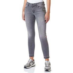Mavi Adriana Ankle Jeans voor dames, grijs (Grey Embro Glam 25647), 26W