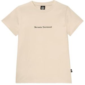 Borussia Dortmund BVB Type Undyed T-shirt voor dames, beige, XL