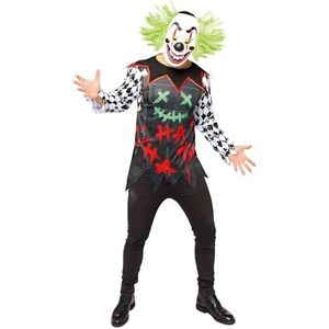 Amscan 9912018 - Heren Haha Clown Set Halloween Kostuum - Plus Size