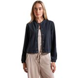 Street One Dames Lichtgewicht sweatjack in Blauw, in size: 36