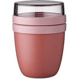 Mepal Lunchpot mini – 300 ml + 120 ml – Yoghurt en Muesli beker to go – Ellipse – Vivid mauve