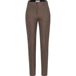 Raphaela by Brax Lillyth New Elastische tailleband aan de achterkant met ritssluiting en knoopbroek, taupe, 48 K
