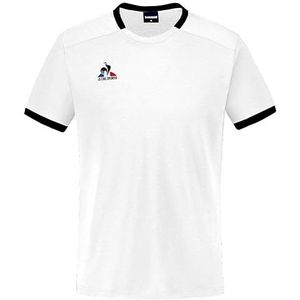 Le Coq Sportif T-shirt Tennis Tee SS N°5 M New Optical White/Dr New Optical White/Dress Blues S heren, Nieuw optisch wit/jurk blues, S