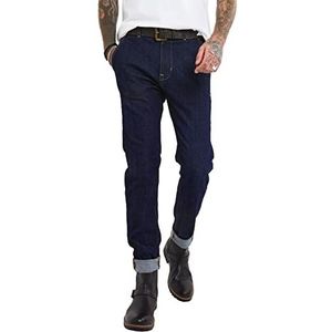 Joe Browns Heren Tapered Fit Indigo Wash Duurzame Denim Jeans, Blauw, 34 Kort, 34/30, Blauw, 34W / 30L