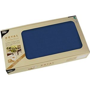 Papstar, 20 dekens, tissue ""ROYAL Collection"" 80 cm x 80 cm donkerblauw, # 81893