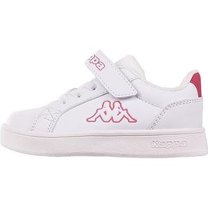 Kappa Deutschland Jongens kinderen stijlcode: Kelford M Unisex Kids Sneaker, White/Pink, 22 EU, wit-roze., 22 EU