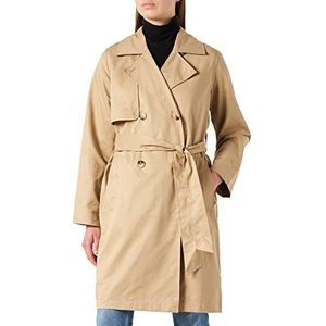 SELECTED FEMME Trenchcoat voor dames, dubbele rij knopen, Cornstalk, 42