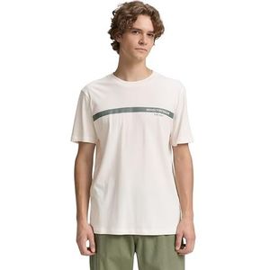 TOM TAILOR Denim T-shirt voor heren, 10348 - Gardenia White, XXL