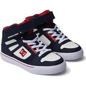 DC Shoes Pure High Top Ev Sneakers voor jongens, Dc Navy Ath Red, 30 EU