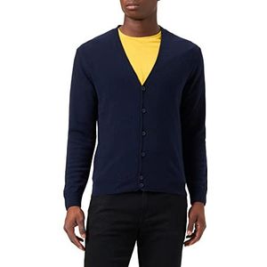 United Colors of Benetton Gebreide jas M/L 1002U6653 pullover, donkerblauw 016, XS voor heren