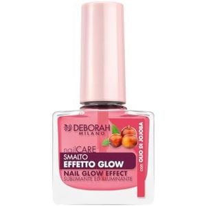 Deborah Milano Nagellack für schwache, brüchige Nägel, Glow-Effekt, erhellt und verschönert die Nägel, mit Jojoba-Öl, betont die natürliche Farbe der Nägel, 8,5 ml