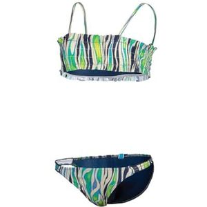 Arena Bandeaubikini met waterprint voor meisjes, Zebra, 62 cm