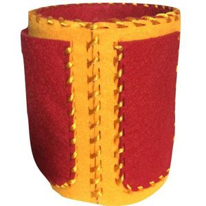 Petra's knutsel-News A-HAF890828SB knutselset, Utensilo tas, vilt op maat gesneden voor conservenblik, oranje/rood