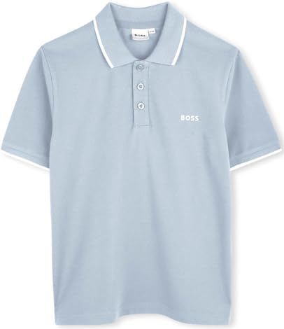BOSS - J52329 - T-shirt - Blauw - Katoen - Korte Mouwen