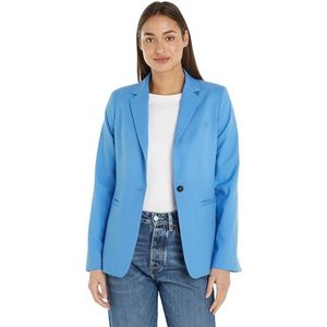 Tommy Hilfiger Dames Blazer Regular Elegant, Blauw (Blauwe Spell), 64
