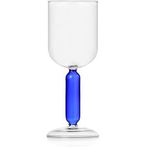 Ichendorf Milano kelk, collectie Bloom, 40 cl, lichtblauw, borosilicaatglas, handgemaakt