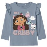 Name It - Nmfjutte Gabby Ls Top Box - Vieux Blauw - Tanktop