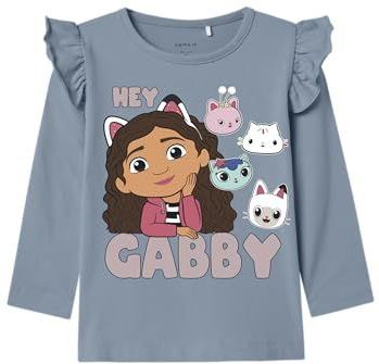 Name It - Nmfjutte Gabby Ls Top Box - Vieux Blauw - Tanktop