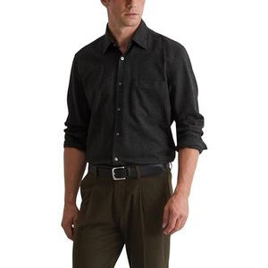 Marc O'Polo Overhemd  donkergrijs / zwart