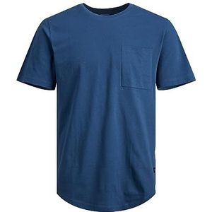JACK & JONES Jjenoa Pocket Tee Ss Crew Neck Noos, blauw (ensign blue), S
