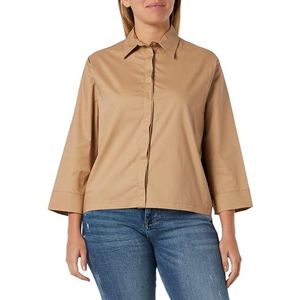 NAEMI Dames hemdblouse 25324790-NA01, beige, S, beige, S