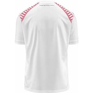KAPPA CENTO ANALOG ACT JERSEY AUTRES | MAN | SIZE XL | WHITE/HIGH RISK RED/10