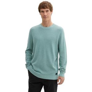 TOM TAILOR heren trui, 13158 - Mineral Stone Blue Melange, 3XL