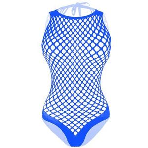 Buitifo Sexy Lingerie Dames bodysuit Teddy eendelig Bodysuit Pyjama(Blauw,Eén grootte)
