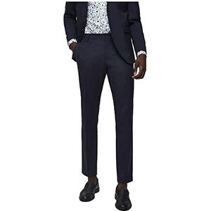 SELECTED HOMME Heren Slhslim-mylologan Navy Broek B Noos kostuumbroek, navy blazer, 44
